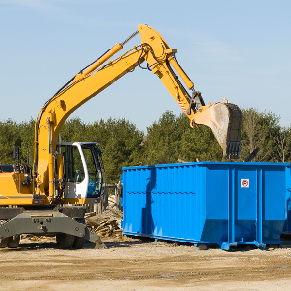 what happens if the residential dumpster is damaged or stolen during rental in Georgetown